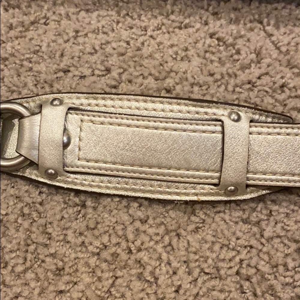 Coach Signature shoulder Handbag Brown Silver - Picture 4 of 16